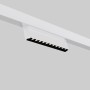 Spot LED linéaire orientable pour rail magnétique 48V- 12W - Blanc neutre 4000K - Puce OSRAM - UGR18 - Blanc