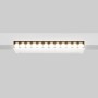 Spot LED linéaire orientable pour rail magnétique 48V- 12W - Blanc neutre 4000K - Puce OSRAM - UGR18 - Blanc