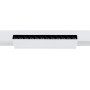 Spot LED linéaire orientable pour rail magnétique 48V- 12W - Blanc neutre 4000K - Puce OSRAM - UGR18 - Blanc