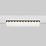Spot LED linéaire orientable pour rail magnétique 48V- 12W - Blanc neutre 4000K - Puce OSRAM - UGR18 - Blanc