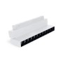 Spot LED linéaire orientable pour rail magnétique 48V- 12W - Blanc neutre 4000K - Puce OSRAM - UGR18 - Blanc
