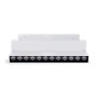 Spot LED linéaire orientable pour rail magnétique 48V- 12W - Blanc neutre 4000K - Puce OSRAM - UGR18 - Blanc