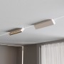 Spot LED linéaire orientable pour rail magnétique 48V- 12W - Blanc chaud 2800K - Puce OSRAM - UGR18 - Blanc