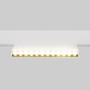 Spot LED linéaire orientable pour rail magnétique 48V- 12W - Blanc chaud 2800K - Puce OSRAM - UGR18 - Blanc