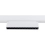 Spot LED linéaire orientable pour rail magnétique 48V- 12W - Blanc chaud 2800K - Puce OSRAM - UGR18 - Blanc