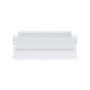 Spot LED linéaire orientable pour rail magnétique 48V- 12W - Blanc chaud 2800K - Puce OSRAM - UGR18 - Blanc