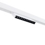 Spot LED linéaire orientable pour rail magnétique 48V- 12W - Blanc chaud 2800K - Puce OSRAM - UGR18 - Blanc