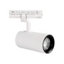 Projecteur LED pour rail triphasé 35W CCT réglable sur 3 températures de 3000-6000ºK - ZOOM 20º- 60º - CRI 90