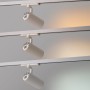 Projecteur LED pour rail triphasé 35W CCT réglable sur 3 températures de 3000-6000ºK - ZOOM 20º- 60º - CRI 90