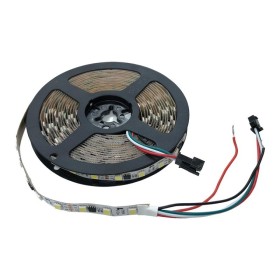 Ruban LED intelligent IC 12V DC - 14,4W/m - IP20 - 60 LED/m - Largeur 10mm - 6000K - 5 mètres