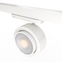 Projecteur LED circulaire pour rail triphasé 35W - ZOOM 15º- 45º - Blanc neutre 4000K - CRI 90