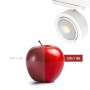 Projecteur LED circulaire pour rail triphasé 35W - ZOOM 15º- 45º - Blanc neutre 4000K - CRI 90