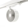 Projecteur LED circulaire pour rail triphasé 35W - ZOOM 15º- 45º - Blanc neutre 4000K - CRI 90