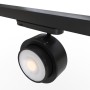 Projecteur LED circulaire pour rail triphasé 35W - ZOOM 15º- 45º - Blanc neutre 4000K - CRI 90