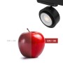 Projecteur LED circulaire pour rail triphasé 35W - ZOOM 15º- 45º - Blanc neutre 4000K - CRI 90
