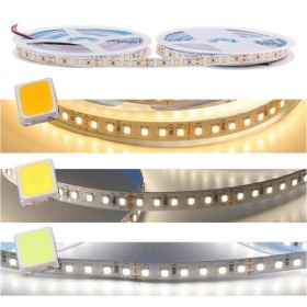 Ruban LED 24V DC - 18W/m - Monochrome - 10mm - IP20 - Rouleau de 5 mètres - 120ch/m