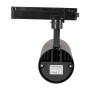 Projecteur LED pour rail monophasé 35W CCT réglable sur 3 températures différentes de 3000-6000ºK - ZOOM 20º- 60º - CRI 90