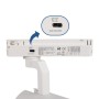Projecteur LED pour rail monophasé 35W CCT réglable sur 3 températures différentes de 3000-6000ºK - ZOOM 20º- 60º - CRI 90