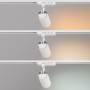 Projecteur LED pour rail monophasé 35W CCT réglable sur 3 températures différentes de 3000-6000ºK - ZOOM 20º- 60º - CRI 90
