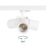 Projecteur LED pour rail triphasé 20W - CCT réglable sur 3 températures différentes de 3000-6000ºK - CRI90 - 1900 lm