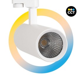 Projecteur LED pour rail triphasé 20W - CCT réglable sur 3 températures différentes de 3000-6000ºK - CRI90 - 1900 lm