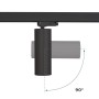 Projecteur LED pour rail triphasé 15W - CCT réglable sur 3 températures différentes de 3000-6000ºK - CRI90 - 1350 lm