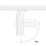 Projecteur LED pour rail triphasé 15W - CCT réglable sur 3 températures différentes de 3000-6000ºK - CRI90 - 1350 lm