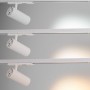 Projecteur LED pour rail triphasé 36W - CCT réglable sur 3 températures de 3000-6000ºK - dimmable TRIAC - CRI90 - 3300 lm