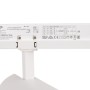 Projecteur LED pour rail triphasé 36W - CCT réglable sur 3 températures de 3000-6000ºK - dimmable TRIAC - CRI90 - 3300 lm