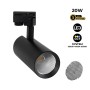 Projecteur LED pour rail monophasé 20W - CCT réglable sur 3 températures différentes de 3000-6000ºK - CRI 90 - 1800 lm