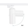 Projecteur LED pour rail monophasé 20W - CCT réglable sur 3 températures différentes de 3000-6000ºK - CRI 90 - 1800 lm