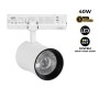 Spot LED architectural pour rail triphasé - CCT réglable sur 3 températures différentes de 3000-6000ºK - 40W CRI 90 - KGP Driver