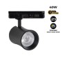 Spot LED architectural pour rail monophasé - CCT réglable sur 3 températures différentes de 3000-6000ºK - 40W - CRI 90