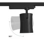Spot LED architectural pour rail monophasé - CCT réglable sur 3 températures différentes de 3000-6000ºK - 40W - CRI 90