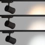 Spot LED architectural pour rail monophasé - CCT réglable sur 3 températures différentes de 3000-6000ºK - 40W - CRI 90