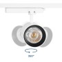 Spot LED architectural pour rail monophasé - CCT réglable sur 3 températures différentes de 3000-6000ºK - 40W - CRI 90