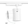 Spot LED architectural pour rail monophasé - CCT réglable sur 3 températures différentes de 3000-6000ºK - 40W - CRI 90