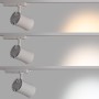 Spot LED architectural pour rail monophasé - CCT réglable sur 3 températures différentes de 3000-6000ºK - 40W - CRI 90