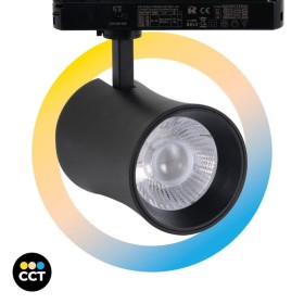 Spot LED architectural pour rail monophasé - CCT réglable sur 3 températures différentes de 3000-6000ºK - 40W - CRI 90