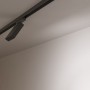 Spot LED carré pour rail triphasé - Puissance réglable : 12-40W - Blanc neutre 4000K - CRI90 - Angle 35° x 70°