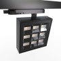 Spot LED carré pour rail triphasé - Puissance réglable : 12-40W - Blanc neutre 4000K - CRI90 - Angle 35° x 70°