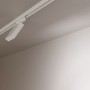Spot LED carré pour rail triphasé - Puissance réglable : 12-40W - Blanc neutre 4000K - CRI90 - Angle 35° x 70°