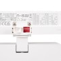 Spot LED carré pour rail triphasé - Puissance réglable : 12-40W - Blanc neutre 4000K - CRI90 - Angle 35° x 70°