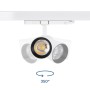 Spot LED architectural pour rail triphasé - CCT réglable sur 3 températures différentes de 3000-6000ºK - 20W CRI 90 - KGP Driver