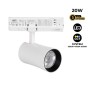 Spot LED architectural pour rail triphasé - CCT réglable sur 3 températures différentes de 3000-6000ºK - 20W CRI 90 - KGP Driver