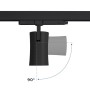 Spot LED architectural pour rail triphasé - CCT réglable sur 3 températures différentes de 3000-6000ºK - 20W CRI 90 - KGP Driver