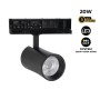 Spot LED architectural pour rail triphasé - CCT réglable sur 3 températures différentes de 3000-6000ºK - 20W CRI 90 - KGP Driver