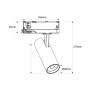 Projecteur LED pour rail triphasé - Puissance réglable : 30W/ 34W/ 38W - CCT réglable sur 3 températures de 3000-6000ºK - CRI 90