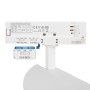 Projecteur LED pour rail triphasé - Puissance réglable : 30W/ 34W/ 38W - CCT réglable sur 3 températures de 3000-6000ºK - CRI 90