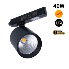 Spot LED 40W sur rail monophasé - Spécial Boulangeries